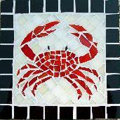 crab,crabs,crustacean,beach,ocean,mosaic,stained glass,tile