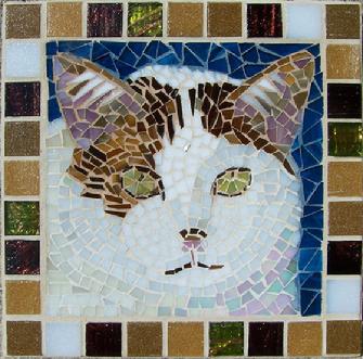 cat,cats,dog,dogs,pet,pets,portrait,memorial,glass,stained glass,mosaic